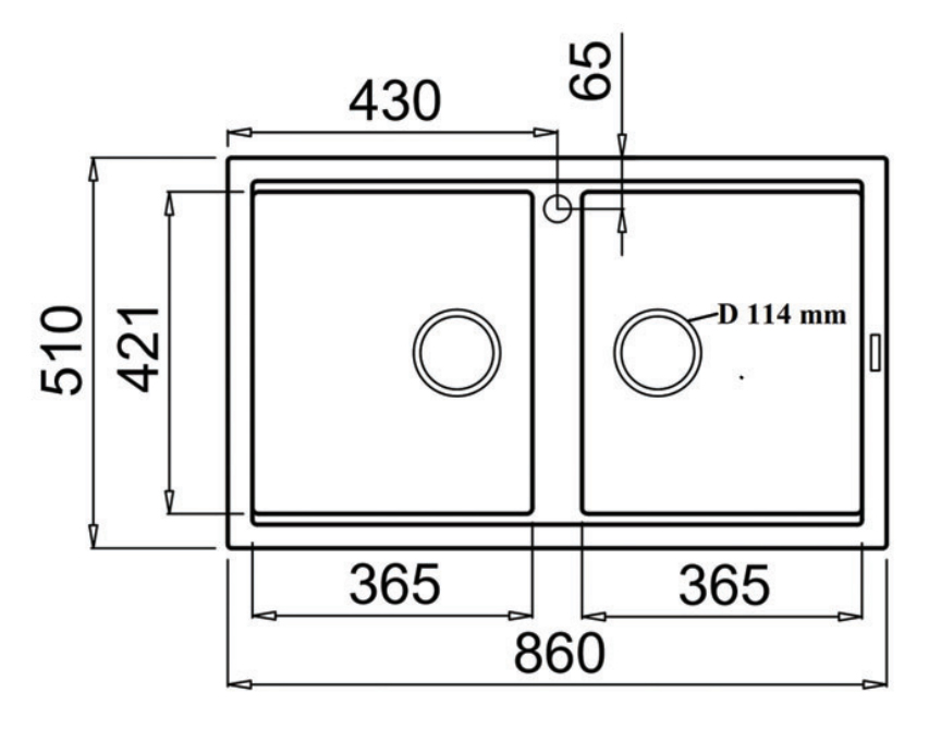 Mua Chậu rửa Konox Phoenix 860 Black giá tốt nhất chỉ có tại HSN.VN