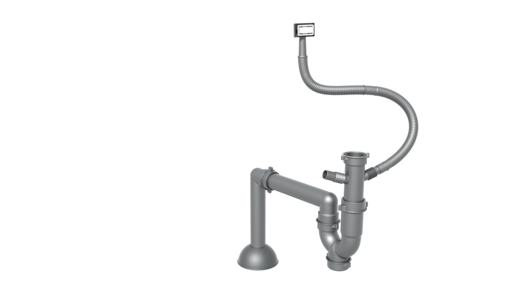 Siphon chậu rửa bát đơn Konox