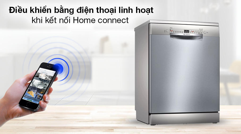 Máy rửa chén độc lập Bosch SMS2HAI12E - Kết nối Home connect điều khiển bằng điện thoại linh hoạt với chức năng Remote start Máy rửa chén độc lập Bosch SMS2HAI12E - Kết nối Home connect điều khiển bằng điện thoại linh hoạt với chức năng Remote startMáy rửa chén độc lập Bosch SMS2HAI12E - Kết nối Home connect điều khiển bằng điện thoại linh hoạt với chức năng Remote start