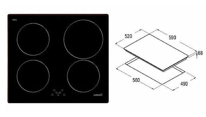 Bếp từ Cata IB 604 BK xuất xứ Tây Ban Nha