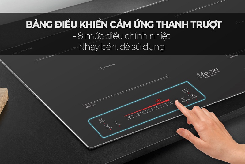 3. Bảng điều khiển cảm ứng siêu nhạy.