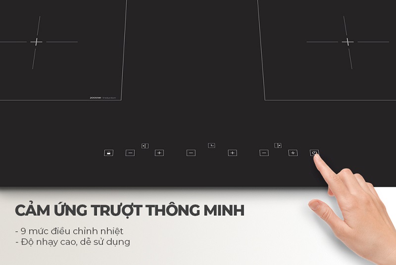 3. Bảng điều khiển cảm trượt thông minh.