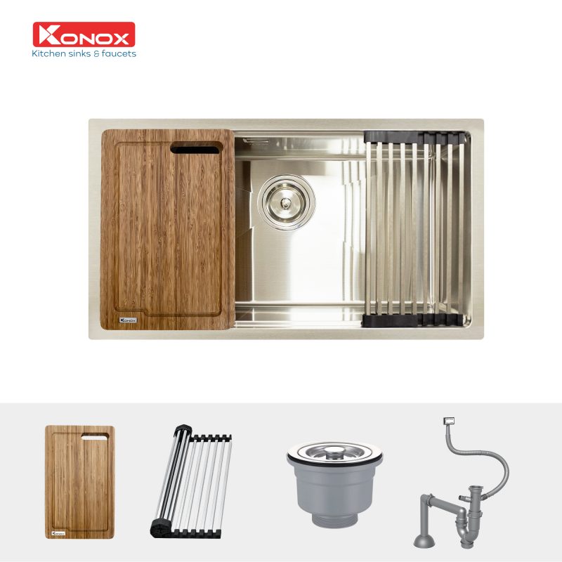 chậu rửa bát inox Undermount Series Model KN8046SU- kitchen sink