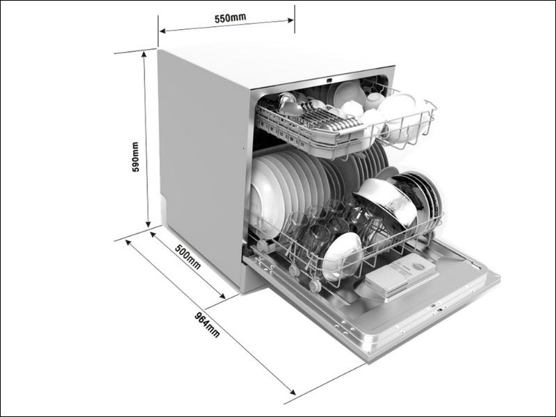 Dòng máy rửa bát mini
