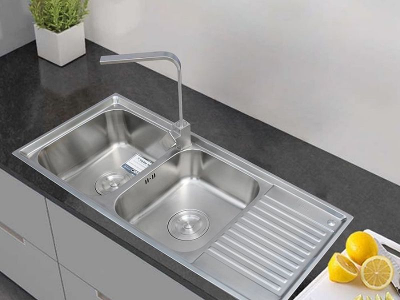 Chậu rửa có thể đặt ở vị trí đảo bếp