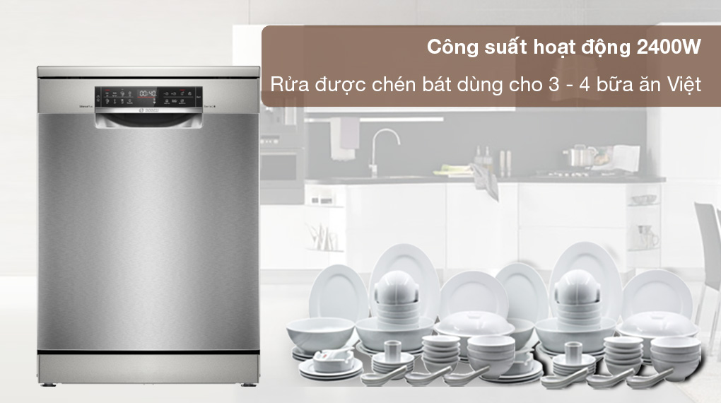 Máy rửa bát độc lập Bosch SMS6ECI04E - Công suất