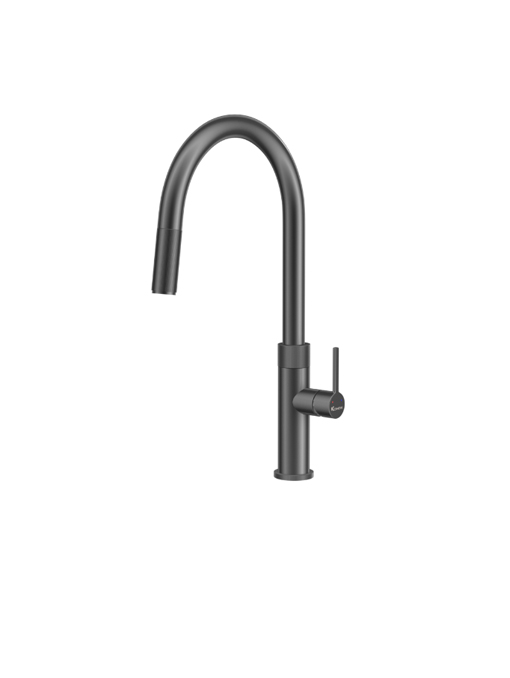 Vòi rửa bát dây rút konox Lasi Gun Metal