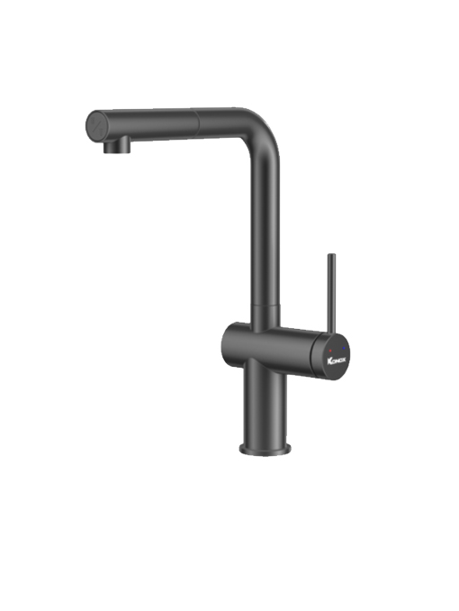 Vòi rửa bát dây rút konox Stream Smart Gun Metal