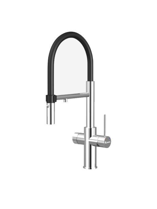 Vòi rửa bát thân mềm 3 đường nước konox Combi Chrome