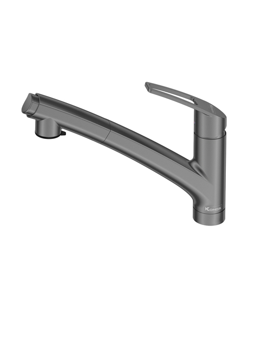 Vòi rửa bát dây rút Konox Kira Gun Metal